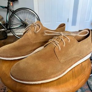 Nisolo Sedona Travel Derby Shoe Tan Suede ExtraLight